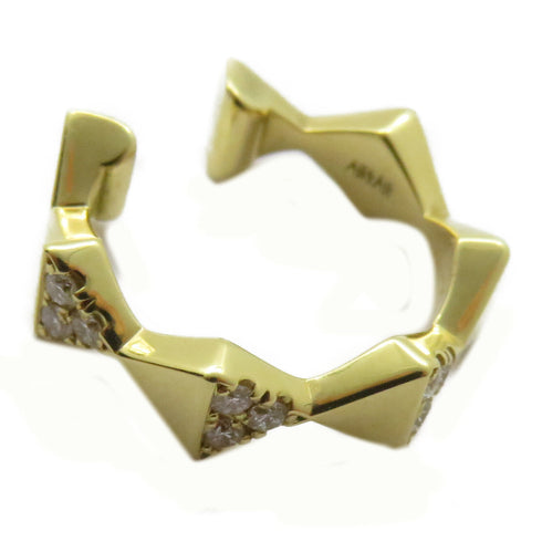 FINE JEWELRY 0.04ct Diamond Ear Cuff 18K Yellow Gold