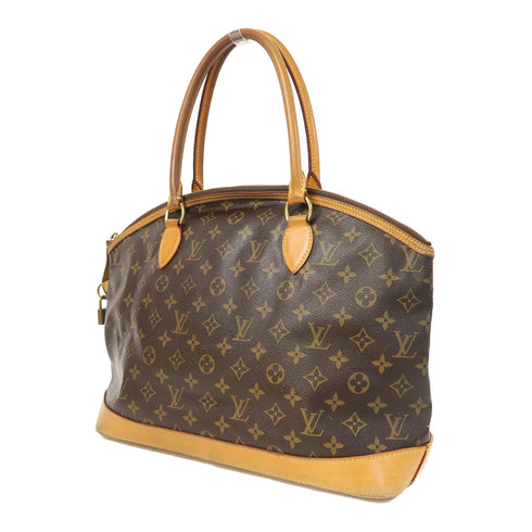 LOUIS VUITTON LV GHW Lockit Horizontal Hand Bag/Tote Bag M40104 Monogram Brown
