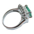FINE JEWELRY 2.41ct Emerald 1.26ct Diamond Ring US#5.75 PT 850 Platinum