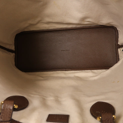 GUCCI GG GHW 2 Way Shoulder Tote Bag 778958 Coated Canvas Brown