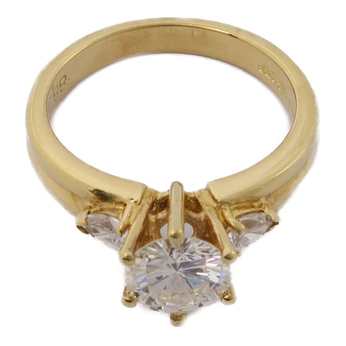 JEWELRY Diamond Ring 18K White Gold US#5 v1