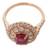 JEWELRY Ruby Diamond Ring 18K Rose Gold US#6.25