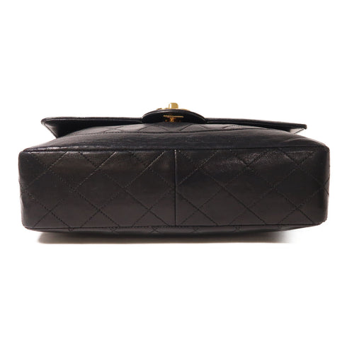 CHANEL CC GHW Chain Shoulder Bag Lambskin Leather Black v3