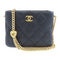 CHANEL Quilted CC GHW Chain Shoulder Bag AS3830 Leather Black