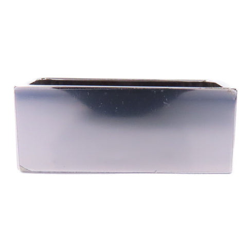 HERMES Scarf Ring Accessories Metal Silver Black