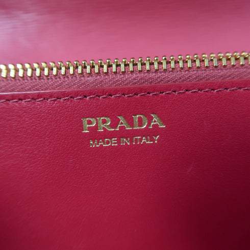 PRADA GHW Chain Shoulder Bag Calfskin Leather Pink