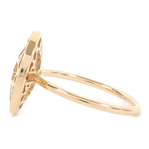 HERMES Chaine D'Ancre Passerelle Ring US#5.75 18K Rose Gold