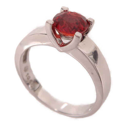 Jewelry Topaz Ring 3.6g 18K White Gold US#4.75