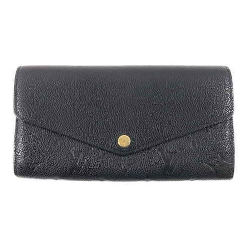 LOUIS VUITTON LV GHW Sarah Wallet M61182 Monogram Empreinte Black