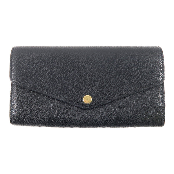 LOUIS VUITTON LV GHW Sarah Wallet M61182 Monogram Empreinte Black