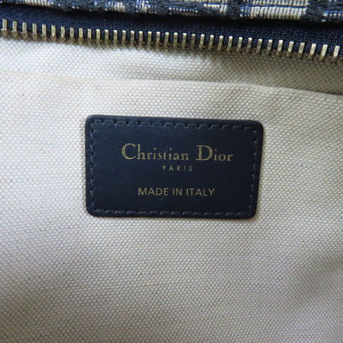 Christian Dior CD GHW Pouch Clutch Bag Canvas Blue