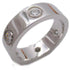CARTIER Love Ring 6 Diamond Ring 18K White Gold US#5.5 Cartier #50 7.7g