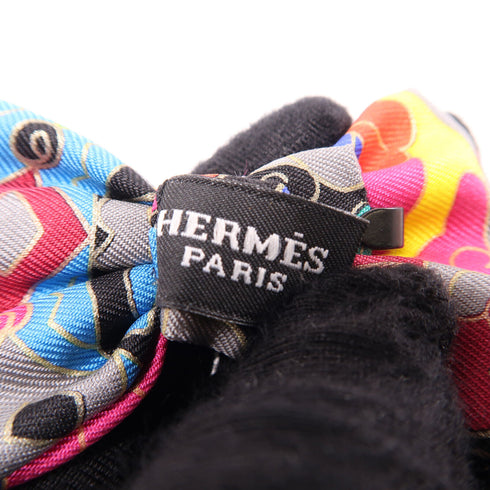 HERMES H Bow Tie Silk Multicolor