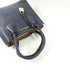 Michael Kors GHW 2 Way Shoulder Handbag Calfskin Leather Navy