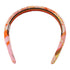 HERMES Hair Band Accessories Silk Pink Multicolor