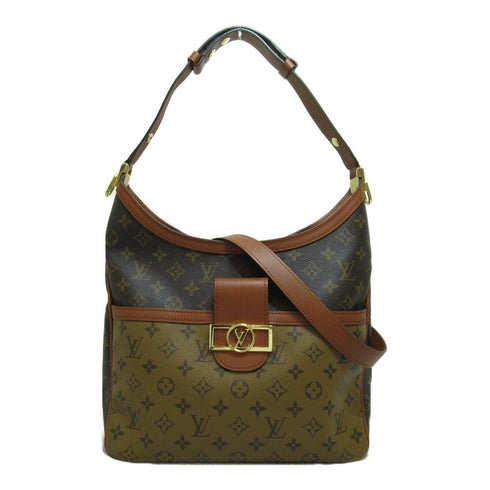 LOUIS VUITTON LV GHW Dauphine MM 2Way Shoulder Bag#M45195 Monogram Reverse Brown