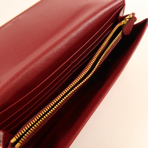 PRADA GHW Clutch Bag Calfskin Leather 1M1311