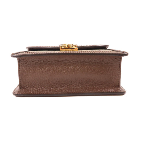 GUCCI GHW Ophidia GG Mini 2 Way Shoulder Bag 696180 Coated Canvas Brown