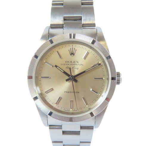 ROLEX Air King Automatic Wristwatch 14010/96 Stainless Steel #19cm