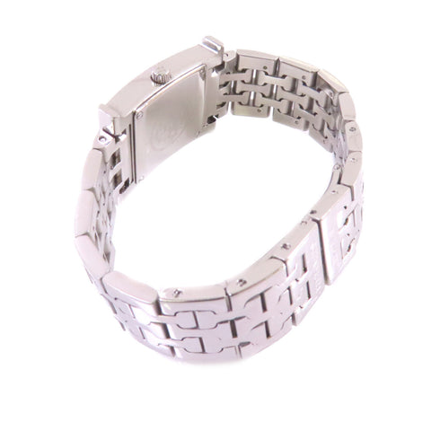 HERMES SHW Medium Heure H Quartz Watch Stainless Steel White