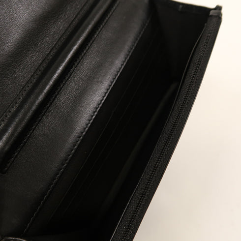 CHANEL CC SHW WOC Wallet On Chain Shoulder Bag Calfskin Leather Black v1