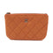 CHANEL CC SHW Pouch Lambskin Leather Orange