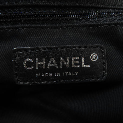 CHANEL CC SHW Handbag Lambskin Leather Brown