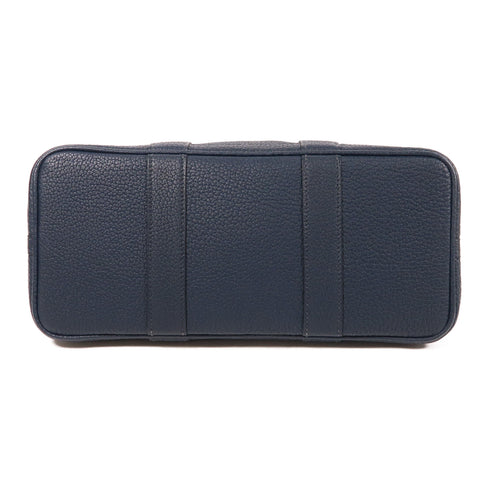 HERMES PHW Garden Party TPM Hand Bag/Tote Bag Negonda Leather Bleu De Prusse