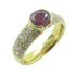 FINE JEWELRY 1.01ct Ruby 0.55ct Diamond Ring 18K Yellow Gold US#7.5