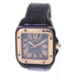 CARTIER Santos 100 Carbon Automatic Watch 18K Rose Gold SS W2020009 Black