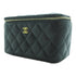 CHANEL Quilted CC Vanity Case Chain Shoulder Bag AP2303 Lambskin Leather Black
