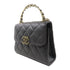 CHANEL CC GHW Chain 2 Way Shoulder Bag Calfskin Leather