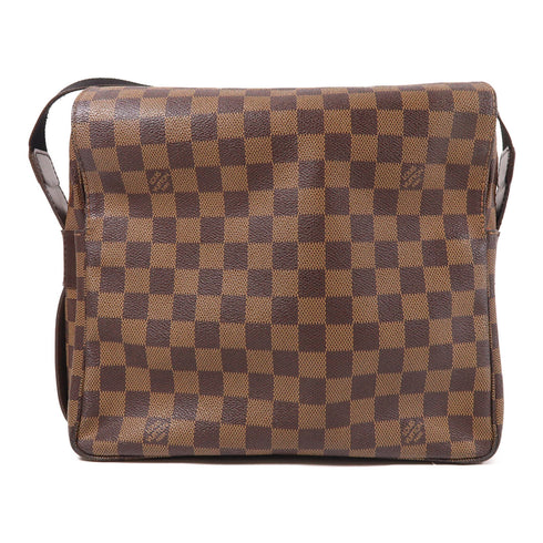 LOUIS VUITTON LV GHW Naviglio Shoulder Bag N45255 Damier Ebene Brown v1
