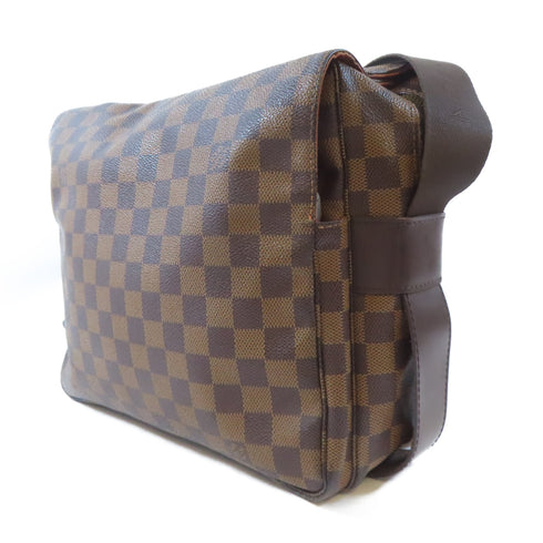 LOUIS VUITTON LV GHW Naviglio Shoulder Messenger Bag N45255 Damier Brown v4