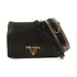 PRADA GHW Shoulder Bag Calfskin Leather 1BD102 Black