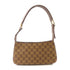 GUCCI GG GHW Shoulder Bag Canvas/Leather Brown
