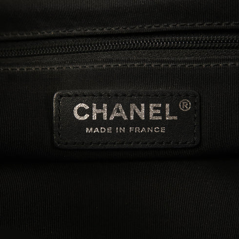 CHANEL CC SHW 2 Way Shoulder Bag Handbag Calfskin Leather Black