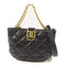 CHANEL CC GHW Chain Shoulder Bag Lambskin Leather Black v5