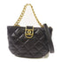 CHANEL CC GHW Chain Shoulder Bag Lambskin Leather Black v5
