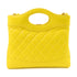 CHANEL Quilted GHW CC Chanel 31 Mini Shopping Bag Calfskin Leather AS4133 Yellow