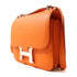 HERMES PHW Constance 24 Shoulder Bag Swift Leather Orange