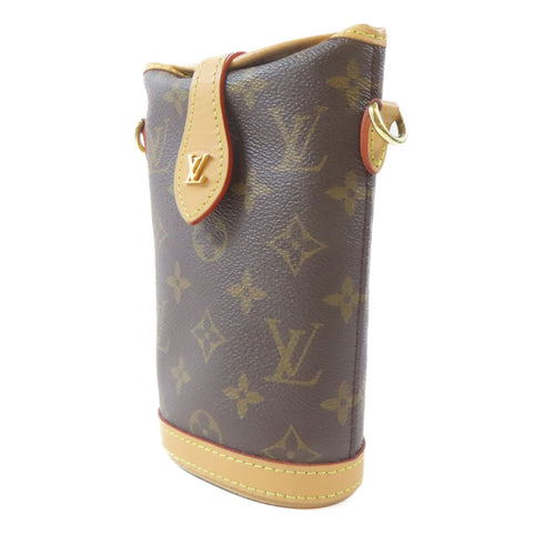 LOUIS VUITTON LV GHW Fold Me Pouch Shoulder Crossbody Bag M80874 Monogram Brown