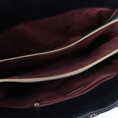 CHANEL Quilted CC GHW 2Way Chain Shoulder Bag Calfskin Leather Black