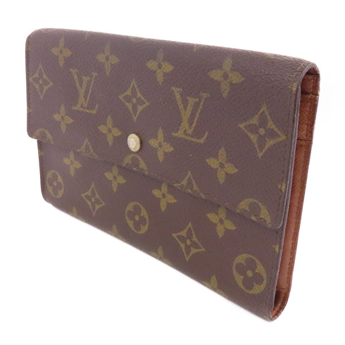 LOUIS VUITTON LV GHW Pochette Passport Long Wallet M60135 Monogram Brown
