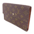 LOUIS VUITTON LV GHW Pochette Passport Long Wallet M60135 Monogram Brown