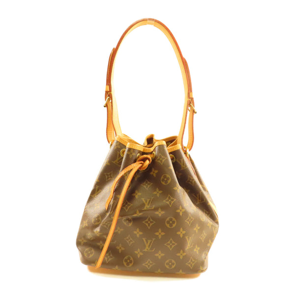 LOUIS VUITTON LV GHW Petit Noe Shoulder Bag M42226 Monogram Brown