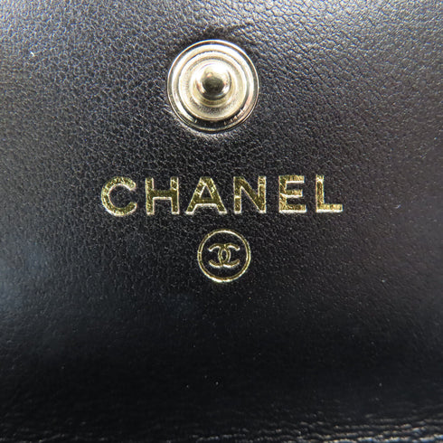 CHANEL CC GHW Chain with Clutch Chain Shoulder Bag CD0131 Satin Black