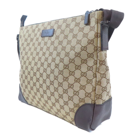 GUCCI GG SHW Shoulder Crossbody Bag Canvas Brown