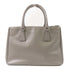 PRADA SHW Saffiano Lux Bag 2 Way Shoulder Bag Calfskin Leather Grey