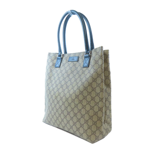 GUCCI GG SHW Tote Bag PVC Coated Canvas Brown